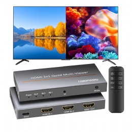 VT-821 2x1 seamless switcher multiviewer